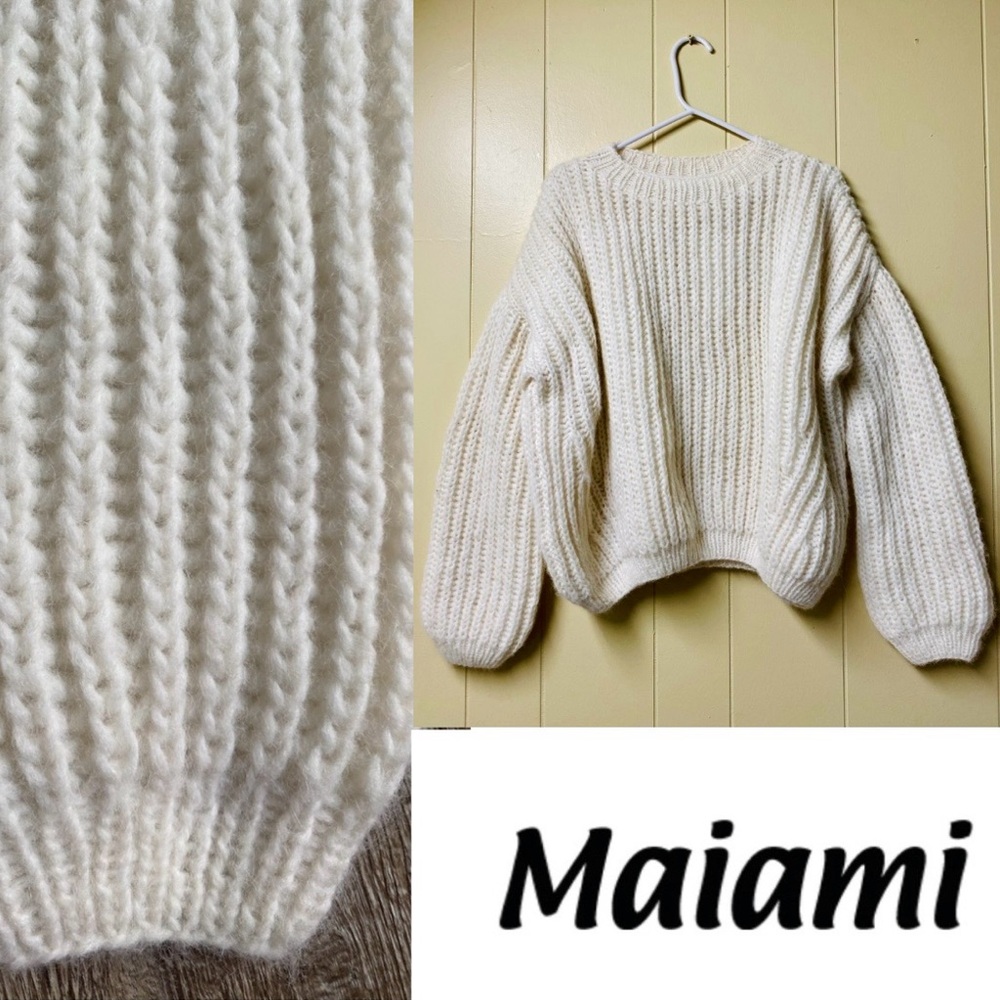 Maiami Alpaca Brioche Pullover Sweater